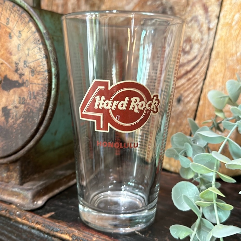 Hard Rock 40th Anniversary Pint Glass